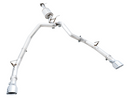 AWE 0FG Dual Rear Exit Catback Exhaust for 5th Gen RAM 1500 5.7L (with bumper cutouts) - Chrome Silver Tips-6