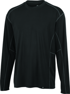 FIRSTGEAR Base Layer Shirt Lightweight Long-Sleeve Dark Grey - Medium