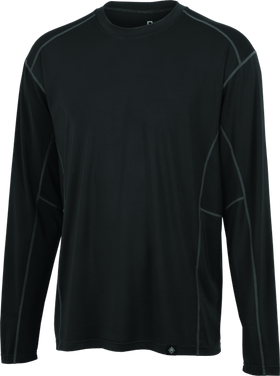 FIRSTGEAR Base Layer Shirt Lightweight Long-Sleeve Dark Grey - Large