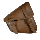 Willie & Max HD Sportsters,Custom Hard Tails Swingarm Bag Dual Shock(10.5inLx11.5inWx 4.5in H)-Brown-1