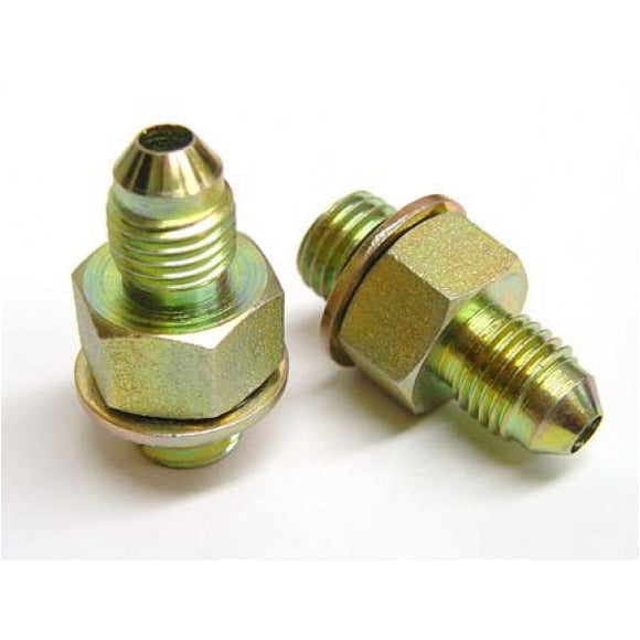 1.8T Oil Feed adapter, Stock port to -4 Male AN