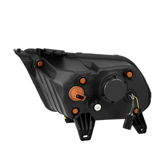 AlphaRex 10-12 Ford Mustang NOVA-Series LED Proj. Headlights Alpha-Blk w/Activ Lght & Seq.Sig SB DBL