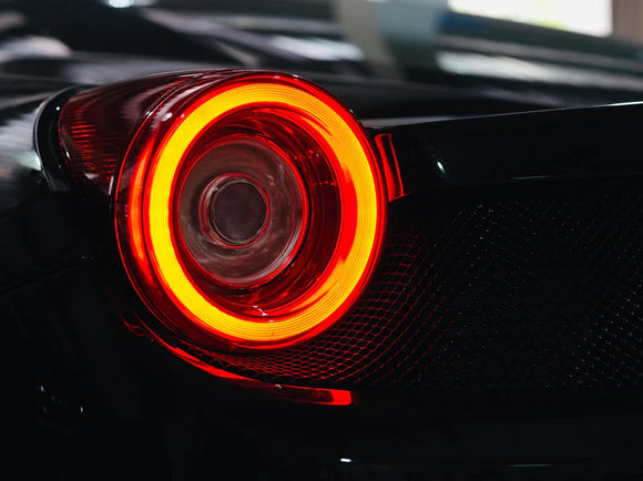 AlphaRex 10-15 Ferrari 458 NOVA-Series Prismatic LED Tail Lights Red Smoke