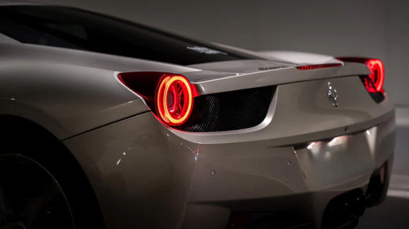 AlphaRex 10-15 Ferrari 458 NOVA-Series Prismatic LED Tail Lights Smoke
