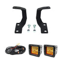 Cali Raised 10-22 Lexus GX 460 Low Profile LED Ditch Light Brackets Kit - Amber Led Pods/No Switch-1