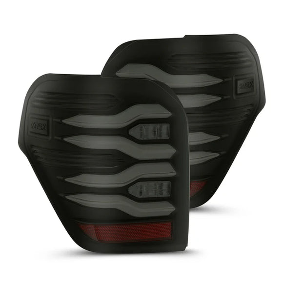 AlphaRex 10-21 Toyota 4Runner LUXX LED Taillights Blk w/Activ Light/Seq Signal