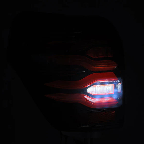 AlphaRex 10-21 Toyota 4Runner LUXX LED Taillights Blk/Red w/Activ Light/Seq Signal
