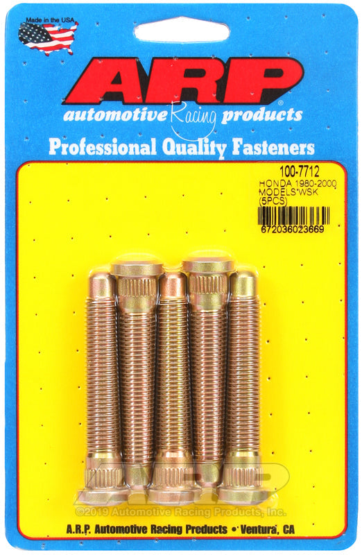 ARP 80-00 Honda M12x2.85inch 5 Wheel Stud Kit