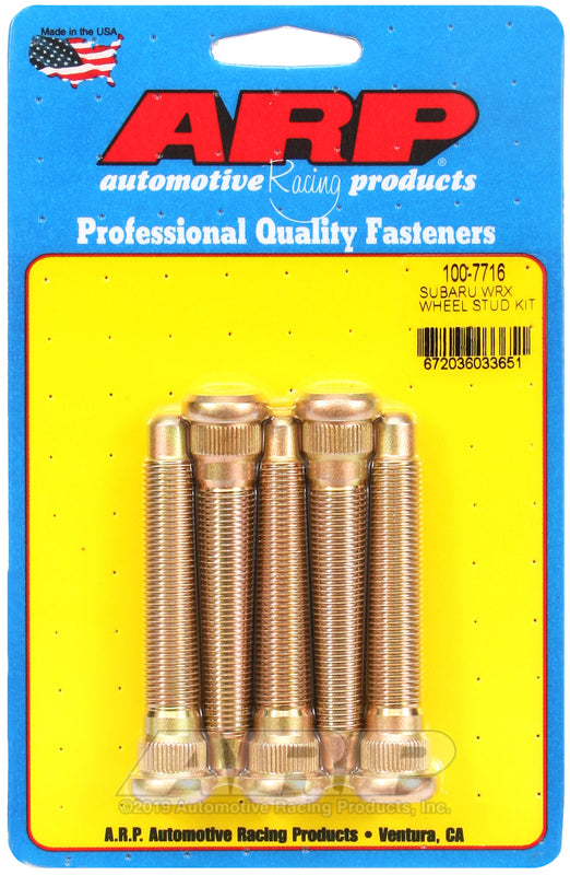 ARP Subaru WRX/STi Wheel Studs Kit (5 Studs/One Wheel)