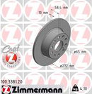 VW Disc Brake Rotor - Zimmermann Z Coat 5QN615601A-2