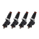 BLOX Racing Eco-Fi Street Injectors 1000cc/min w/1in Adapter Honda B/D/H Series (Set of 4)-2