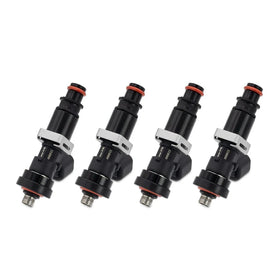 BLOX Racing Eco-Fi Street Injectors 1000cc/min w/1in Adapter Honda B/D/H Series (Set of 4) - 0