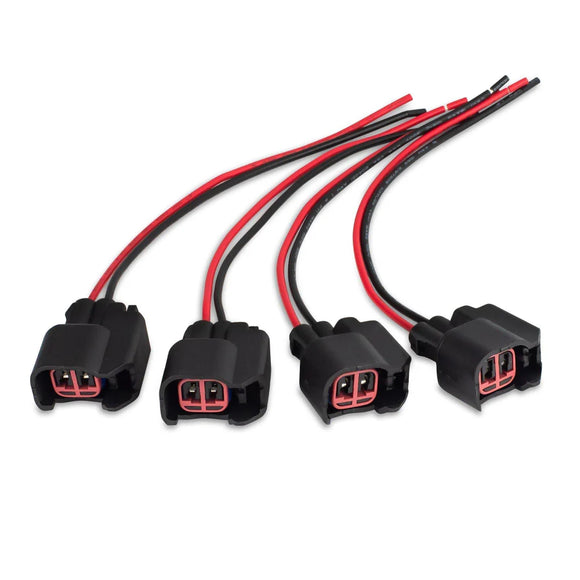 BLOX Racing Eco-Fi Street Injectors 1000cc/min w/1in Adapter Honda B/D/H Series (Set of 4)