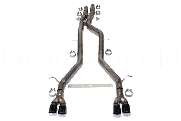 BimmerWorld GTMore Cat-Back Exhaust - F8X M3/M4  - Black