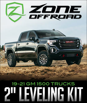 ZONE OFFROAD 2" LEVELING KIT: 2019–2021 GM 1500 TRUCKS - 0