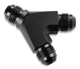 Mr. Gasket Y Adapter -8 AN -8 AN -8 AN Black
