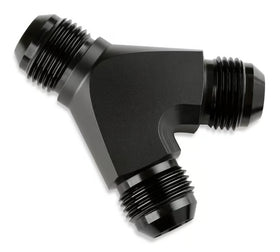 Mr. Gasket Y Adapter -10 AN -10 AN -10 AN Black