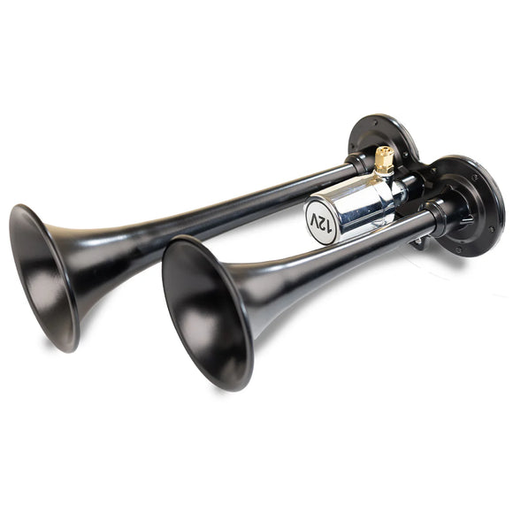 Kleinn Black Dual Horn/ 10In/7.5In - XCR2.0 Coated Zinc Alloy