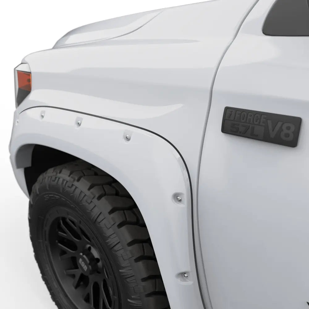 EGR 14+ Toyota Tundra Bolt-On Look Color Match Fender Flares - Set - Color MatchSuper White - 0
