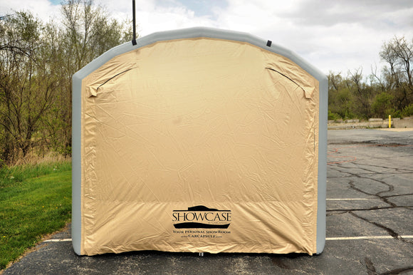 CarCapsule 20' Outdoor Showcase w/10' Pitched Roof