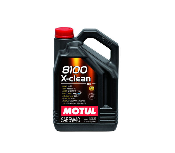 Motul 8100 X-Clean Synthetic Motor Oil (5W-40) 5 Liter | 102051