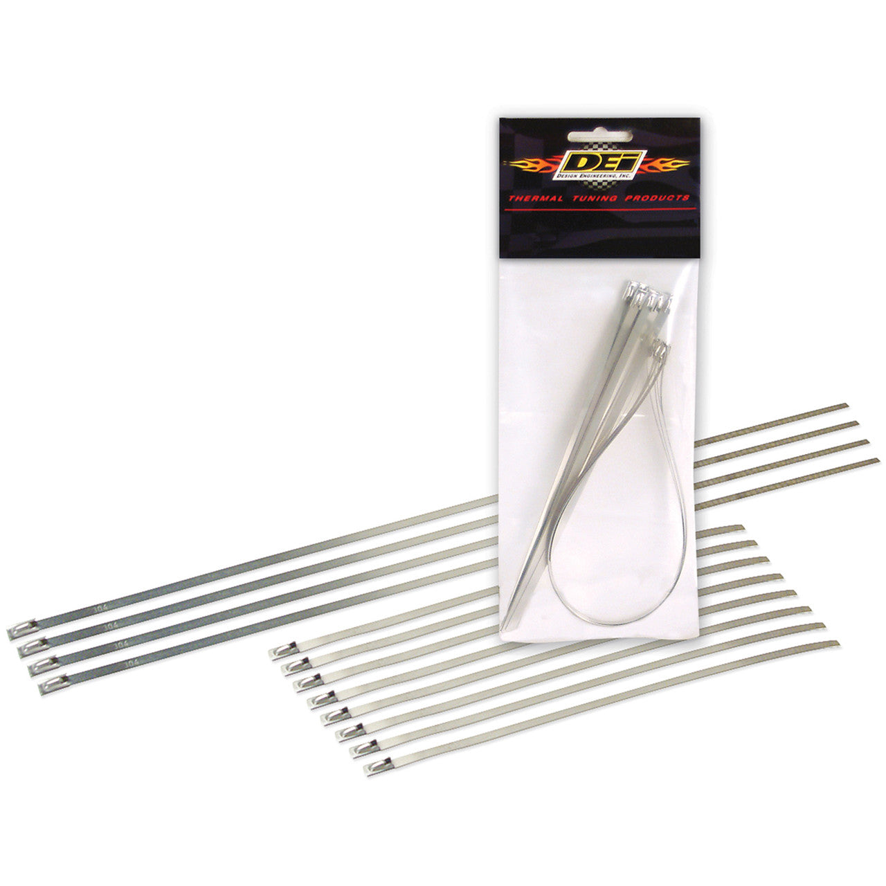 DEI Stainless Steel Locking Tie Eight 8in and Four 14in per pack