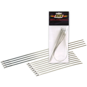 DEI Stainless Steel Locking Tie Eight 8in and Four 14in per pack