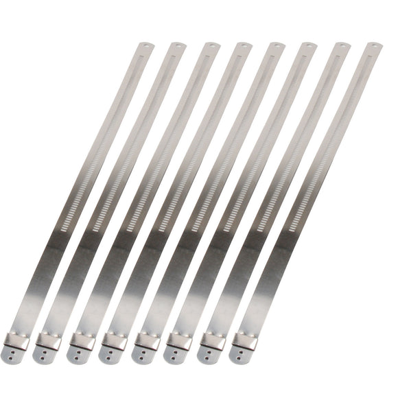 DEI Stainless Steel Positive Locking Tie 1/2in (12mm) x 9in - 8 per pack