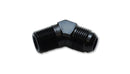 Vibrant -10AN to 1/2in NPT 45 degree elbow adapter fitting-1