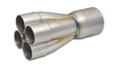 Vibrant 4-1 SS Merge Collectors (2in Inlet Slipover ID 3in Merge Outlet OD) - Sold Individually-1