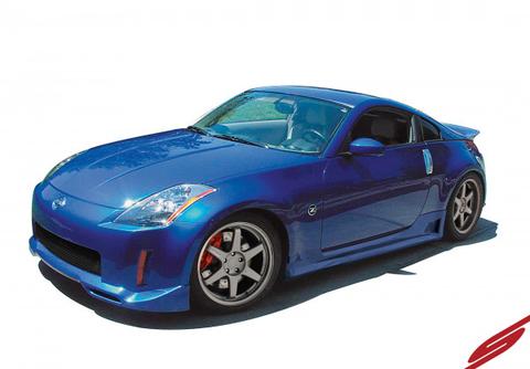 STILLEN 4-PIECE POLYURETHANE BODY KIT - SERIES 3 SKIRTS W/ FRONT LIP SPOILER: 03