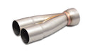 Vibrant 2-1 SS Merge Collectors (1-3/4in Inlet Slipover ID 2-1/4in Outlet OD) - Sold Individually-1