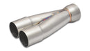 Vibrant 2-1 SS Merge Collectors (1-7/8in Inlet Slipover ID 2-1/4in Outlet OD) - Sold Individually-1