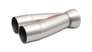 Vibrant 2-1 SS Merge Collectors (2in Inlet Slipover ID 2-1/2in Outlet OD) - Sold Individually-1
