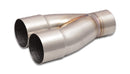Vibrant 2-1 SS Merge Collectors (2-1/2in Inlet Slipover ID 2-1/2in Outlet OD) - Sold Individually-1