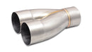Vibrant 2-1 SS Merge Collectors (3in Inlet Slipover ID 3in Outlet OD) - Sold Individually-1
