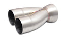 Vibrant 2-1 SS Merge Collectors (3in Inlet Slipover ID 4in Outlet OD) - Sold Individually-1