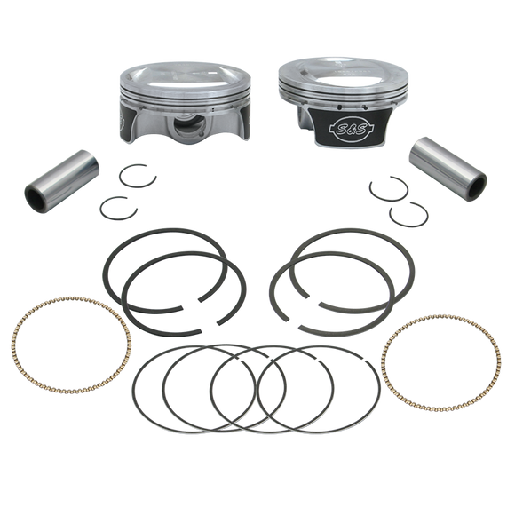 S&S Cycle 2007+ BT 3-7/8in x 4-3/8in Piston Set - .005in