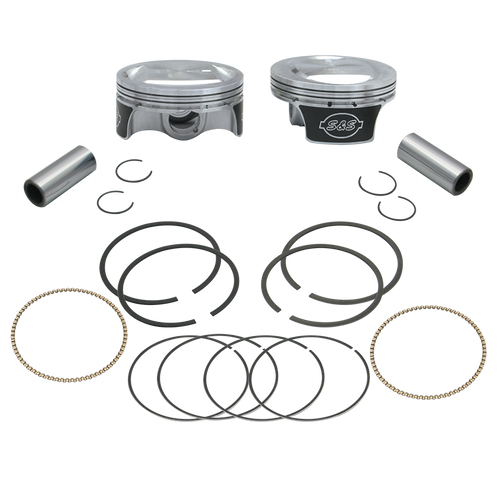 S&S Cycle 2007+ BT 3-7/8in x 4-3/8in Piston Set - .010in