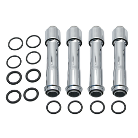 S&S Cycle 2017+ M8 Models Pushrod Cover Kit - Chrome