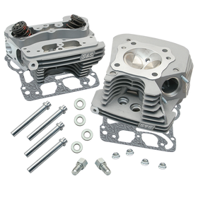S&S Cycle 99-05 BT Super Stock 89cc Cylinder Head Kit - Silver