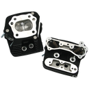 S&S Cycle 84-99 BT Performance Replacement Low Compression 82cc Cylinder Heads - Wrinkle Black-1