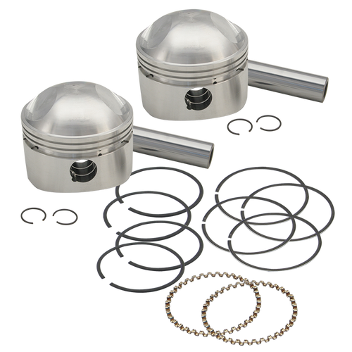 S&S Cycle 36-84 BT 3-7/16in x Up To 4-3/4in Stroke HC Piston Set - Standard