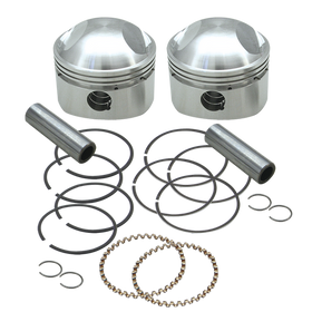 S&S Cycle 36-84 BT 3-7/16in x Up To 4-3/4in Stroke HC Piston Set - .040in