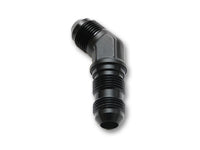 Vibrant -10AN Bulkhead Adapter 45 Degree Elbow Fitting - Anodized Black Only
