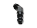 Vibrant -10AN Bulkhead Adapter 45 Degree Elbow Fitting - Anodized Black Only-1