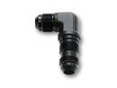 Vibrant -8AN Bulkhead Adapter 90 Degree Elbow Fitting - Anodized Black Only-1
