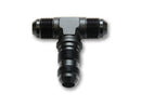 Vibrant -12AN Bulkhead Adapter Tee Fitting - Anodized Black Only-1