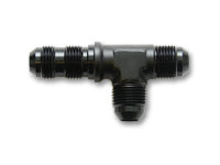 Vibrant -8AN Bulkhead Adapter Tee on Run Fittings - Anodized Black Only