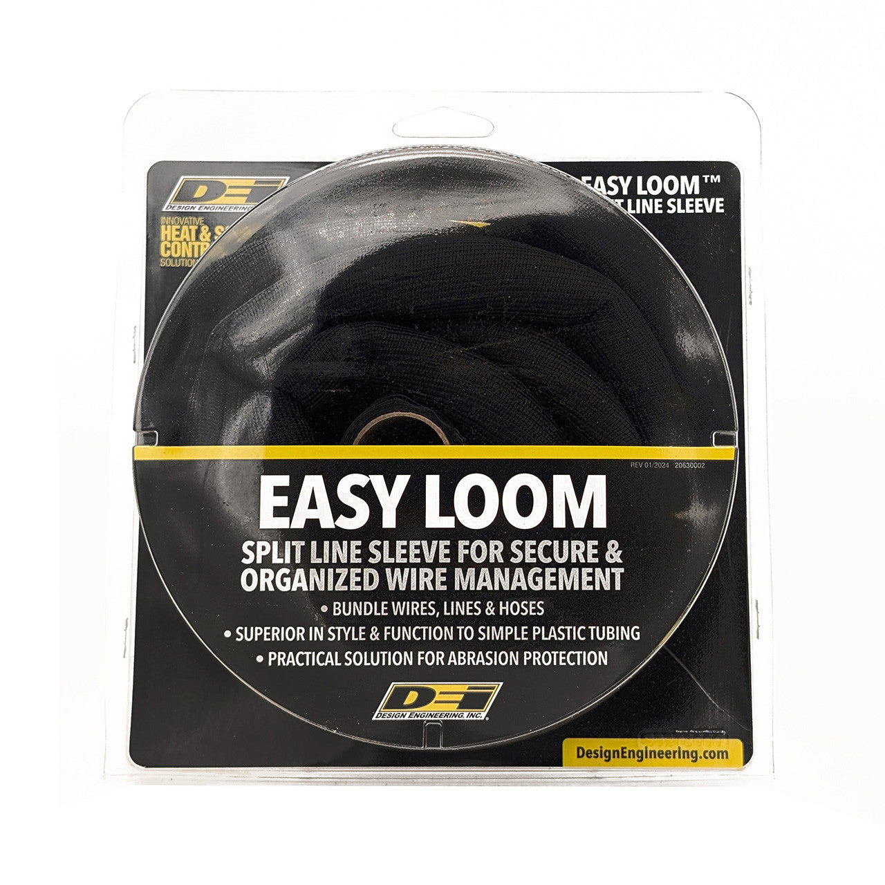DEI Split Wire Sleeve Easy Loom 19mm-3/4in x 10 Black - 0